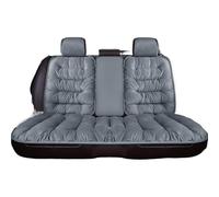WAJJWI Cojín cálido for Asiento de Coche, Delantero Individual, Trasero, cojín Felpa for el, for Silla con Respaldo, Invierno para Asientos de Furgonetas(Grey Back with backrest)