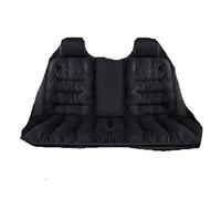 WAJJWI Cojín cálido for Asiento de Coche, Delantero Individual, Trasero, cojín Felpa for el, for Silla con Respaldo, Invierno para Asientos de Furgonetas(Black Back with backrest)