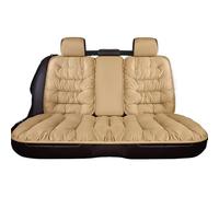 WAJJWI Cojín cálido for Asiento de Coche, Delantero Individual, Trasero, cojín Felpa for el, for Silla con Respaldo, Invierno para Asientos de Furgonetas(Beige Back with backrest)