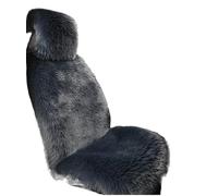 WAJJWI Cojín Suave Universal for Coche, Asiento de una Sola Pieza Felpa cálido for Invierno, cojín Grueso Antideslizante, Protector cómodo para Asientos de Furgonetas(1pcs Blue and Gray)