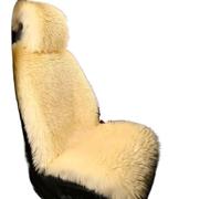 WAJJWI Cojín Suave Universal for Coche, Asiento de una Sola Pieza Felpa cálido for Invierno, cojín Grueso Antideslizante, Protector cómodo para Asientos de Furgonetas(1pcs Yellow)