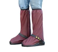 WAJJWI Cubiertas for zapatos Cubierta impermeable for zapatos de lluvia for exteriores, cubierta impermeable for botas, cubiertas for zapatos de tubo alto para Lluvia(RED,L)