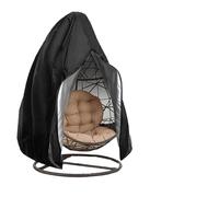 WAJJWI Funda for Silla Colgante con Cremallera, Protector Solar, Columpio de jardín for Exteriores, Cubierta Impermeable for Muebles de Asiento de ratán para Muebles