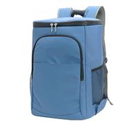 WAJJWI Mochila térmica impermeable con aislamiento, bolsa térmica grande y suave for alimentos, bolsa isotérmica a prueba de fugas for acampar para Picnic(Blue)