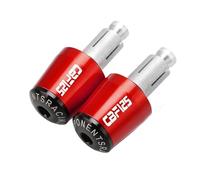 WAJUHJK Empuñaduras De Manillar para Motocicleta, Piezas De Peso, Extremos De Enchufe Silder Antivibración para Honda CBF125 CBF500 CB600S CBF 125 CBF 500 600(Red Black)