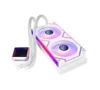 Wak XPG Levante II 240 - Ventilador (2 ventiladores ARGB de 120 mm), color blanco