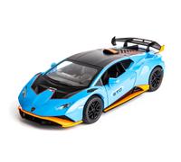 Wakakac Model Car 1/24 Escala compatible para Lambo Huracan Sto Die Cast Vehculo de juguete Tire hacia atrs con luz y una puerta de autos de juguet