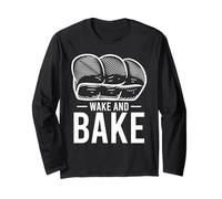 Wake and Bake Funny Sourdough Baking Bread Gift Manga Larga