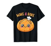 Wake and Bake Lindo Juego de Palabras de Pan de Masa Madre Camiseta