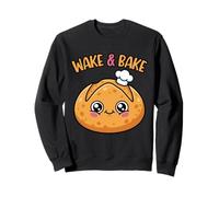 Wake and Bake Lindo Juego de Palabras de Pan de Masa Madre Sudadera