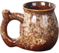 Wake & Bake - Taza de café para cumpleaños, Halloween, fiestas de Navidad e ideas de regalo (azul) (blanco)