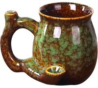 Wake & Bake - Taza de café para cumpleaños, Halloween, fiestas de Navidad e ideas de regalo (azul) (verde esmeralda)