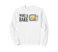 Wake Bake Turkey Chef Divertido Día de Acción de Gracias Festín Cena Sudadera