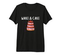 Wake & Cake Costume Funny Cake Baker Decorator Meme Costume Camiseta Premium