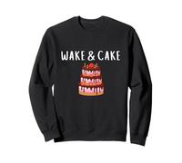 Wake & Cake Costume Funny Cake Baker Decorator Meme Costume Sudadera