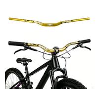 WAKE Manillares para Bicicleta 31,8mm*720mm Extra Largos Manillar Ancho Mangos de Aleación de Aluminio 30mm Riser Bar para MTB Ciclismo en Carretera (Oro)