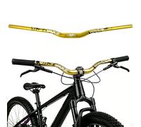 WAKE Manillares para Bicicleta 31,8mm*780mm Extra Largos Manillar Ancho Mangos de Aleación de Aluminio 30mm Riser Bar para MTB Ciclismo en Carretera (Oro)