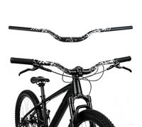 WAKE Manillares para Bicicleta 31,8mm*780mm Extra Largos Manillar Ancho Mangos de Aleación de Aluminio 55mm Riser Bar para MTB Ciclismo en Carretera (Negro)