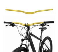 WAKE Manillares para bicicletas, Mountain Bike Manillar Ancho MTB Barras Elevadoras Mangos de Bicicleta de aleación de Aluminio extralargos Extra Largos para bajadas Off-Road 31.8 * 720MM Oro