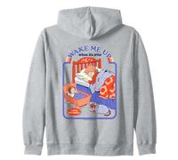 Wake Me Up Sarcastic Retro Vintage Funny Adult Humor Sudadera con Capucha