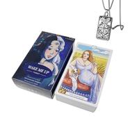 Wake Me Up Tarot Deck- Juego de 78 Cartas Principiantes - Incluye Collar de Tarot