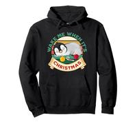 Wake Me When It's Christmas Lindo Sleeping Penguin Funny Sudadera con Capucha