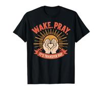 Wake Pray It's Transfer Day IVF Transfer Day Couple Camiseta gráfica económica