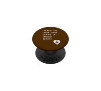 Wake Up Hug Dog Have A Good Day Funny Puppy Cita Dueño de Mascota PopSockets PopGrip Adhesivo