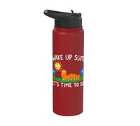 Wake Up Sluts It's Time to Sin, Funny Animal Meme Stainless Steel Insulated Water Bottle