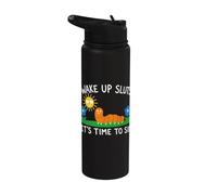 Wake Up Sluts It's Time to Sin, Funny Animal Meme Stainless Steel Insulated Water Bottle
