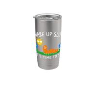 Wake Up Sluts It's Time to Sin, Funny Animal Meme Vaso térmico de acero inoxidable de doble pared