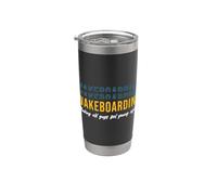 Wakeboard Hacer Que Los Viejos Se Sientan Jóvenes Vintage Wakeboarder Vaso térmico de acero inoxidable de doble pared