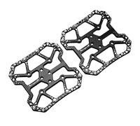 Wakects 1 Par de Pedales de Plataforma Ancha de Aluminio para Bicicletas de Montaña, Adaptadores de Plataforma de Pedal Automáticos Autoblocantes para Sistemas de Bicicleta de Carretera SPD Y KEo