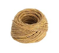 Wakects 2 Mechas de Vela Mecha de Cáñamo Orgánico 2 Mm X 30 M 60 M Núcleo de Vela Encerado Cortado a Medida bajo Humo para Fabricación de Velas y Lámparas de Aceite para Usuarios de Manualidades en