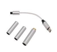 Wakects Adaptador de Gato de Auriculares USB C Sonido de Alta Gama, Tecnología de Chips Mejorada, Solución Premium para 32bits de 384 KHz PCM Decoding