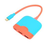 Wakects Adaptador de Interfaz Multimedia Tipo C a HD, Adaptador Multipuerto AV Digital USB C 3 en 1 Delgado para Enseñanza para Exhibiciones de Entretenimiento de Cine en Casa