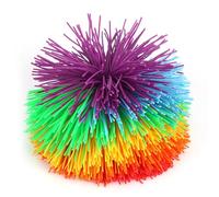 Wakects Alivio del Estrés Juguete Sensorial Bola de Estrés Arcoiris Bola de Silicona 11 Cm Autismo Alivio de Ansiedad con Tdh con Diseño de Iris Colorido para Niños Adultos
