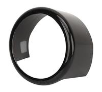 Wakects Anillo con Logotipo del Emblema de la Parrilla Delantera, Cubierta del Anillo de Decoración con Logotipo Negro Brillante para Stelvio 2017 a 2023, Adorno de Insignia de Moda para una