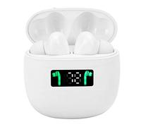 Wakects Auriculares Inalámbricos Verdaderos Auriculares Bluetooth con Bluetooth 5.2 Pantalla Digital LED Estuche de Carga de 500 MAh Control Táctil Intrauditivos para Viajes Deportivos Uso Diario