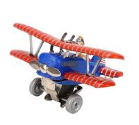 Wakects Avión de Juguete de Cuerda de Hierro, Salto Mortal, Juguete de Avión, Mecanismo de Relojería, Diseño Retro, sin Batería, Acción de hacia Adelante para Coleccionistas, Bar, Tienda, Cafetería,