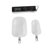 Wakects Báscula Digital Cuchara Cocina Alimentos, Cuchara Medidora Electrónica 0.05g a 500g, Tara 2 Cucharas Desmontables 30ml 80ml para Repostería Dieta (BLACK)