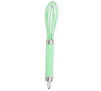 Wakects Batidor de Huevos Manual Mezclador de Huevos de Silicona y Acero Inoxidable 9,6 X 2,4 Pulgadas Cabeza Flexible Antiadherente Ergonómico Orificio para Colgar para Mezclar Masa de en la Cocina