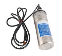 Wakects Bomba de Agua de Pozo Sumergible de 24 V, Bomba de Agua Solar de Acero Inoxidable 5 A 12 LPM 70 M de Cabeza Protección contra Funcionamiento en Seco para Estanque de Riego de Pozos Profundos