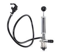 Wakects Bomba de Barril de Cerveza Grifo de Barril de Acero Inoxidable con Manguera de PVC de 105 Cm Grifo de Cerveza Manual Dispensador de Bloqueo de Resorte a Prueba de Fugas para Picnic Fiesta Boda