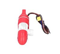 Wakects Bomba de Cuña para Barcos, 12V 1100 GPH, Automática 360 Grados, Roja, ABS + Acero Inoxidable, Horizontal/Vertical