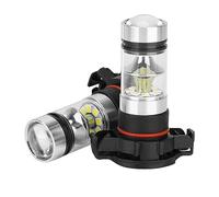 Wakects Bombillas LED de Niebla 6000K 100W 2015 a 2018 | Chip COB, Plástico y Vidrio, Haz, Faro Delantero, Luz Diurna, Ajuste para Vehículo, 12 a 24 Voltios, Plug and Play