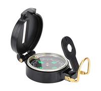 Wakects Brújula de bolsillo portátil universal de supervivencia con lupa, herramienta de navegación de brújula de botón militar americano para senderismo, barco, 8 x 5.5 x 1 pulgada