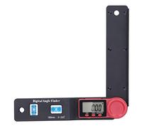 Wakects Buscador de ángulos Digital, Transportador de Plástico de Ingeniería con Pantalla LCD, Rango de Medición de 0 a 200 Grados, Nivel de Burbuja para Carpintería, Construcción, Dibujo, Usuarios de