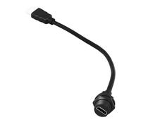 Wakects Cable Adaptador de Interfaz Multimedia HD Hembra Roscado para Montaje en Panel, 0,3 Metros, PA66, Diseño de Montaje en Panel Trasero, Ubicación Flexible, Conexión Estable para Instaladores AV