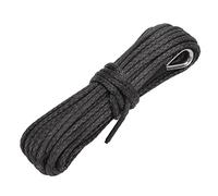 Wakects Cable de cabrestante sintético 6 mm x 15 m cuerda de cabrestante sintética cuerda de cabrestante de nailon resistente para coches, todoterreno y mini camiones